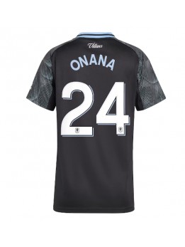 Aston Villa Amadou Onana #24 Replika Borta Kläder Dam 2025-26 Kortärmad